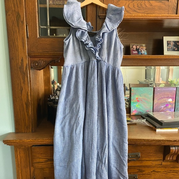 Hatch Collection Sarah dress in steel blue size 3 - Picture 3 of 4